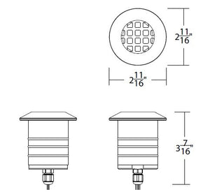 W.A.C. Lighting - 2121-CSSS - LED Landscape Indicator Light - Colorscaping - Stainless Steel