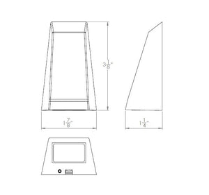 W.A.C. Lighting - 3041-30WT - LED Deck and Patio Light - Trapezoid - White on Aluminum
