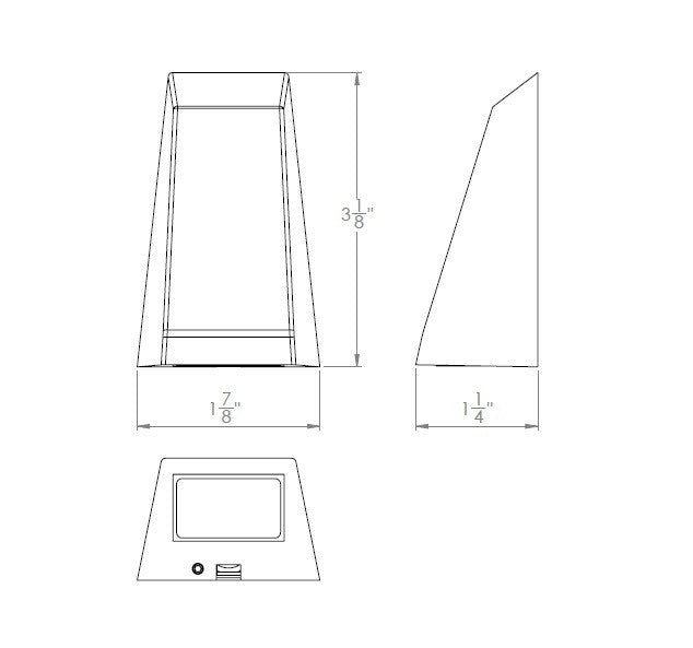W.A.C. Lighting - 3041-30WT - LED Deck and Patio Light - Trapezoid - White on Aluminum