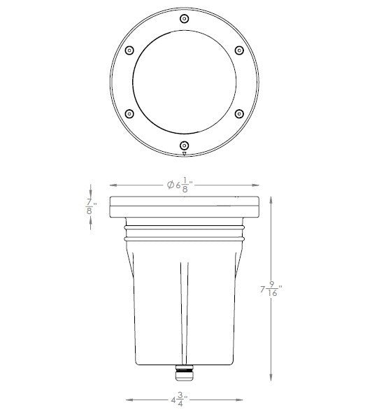 W.A.C. Lighting - 5034-30BBR - LED Inground Light - 5034 - Bronze on Brass