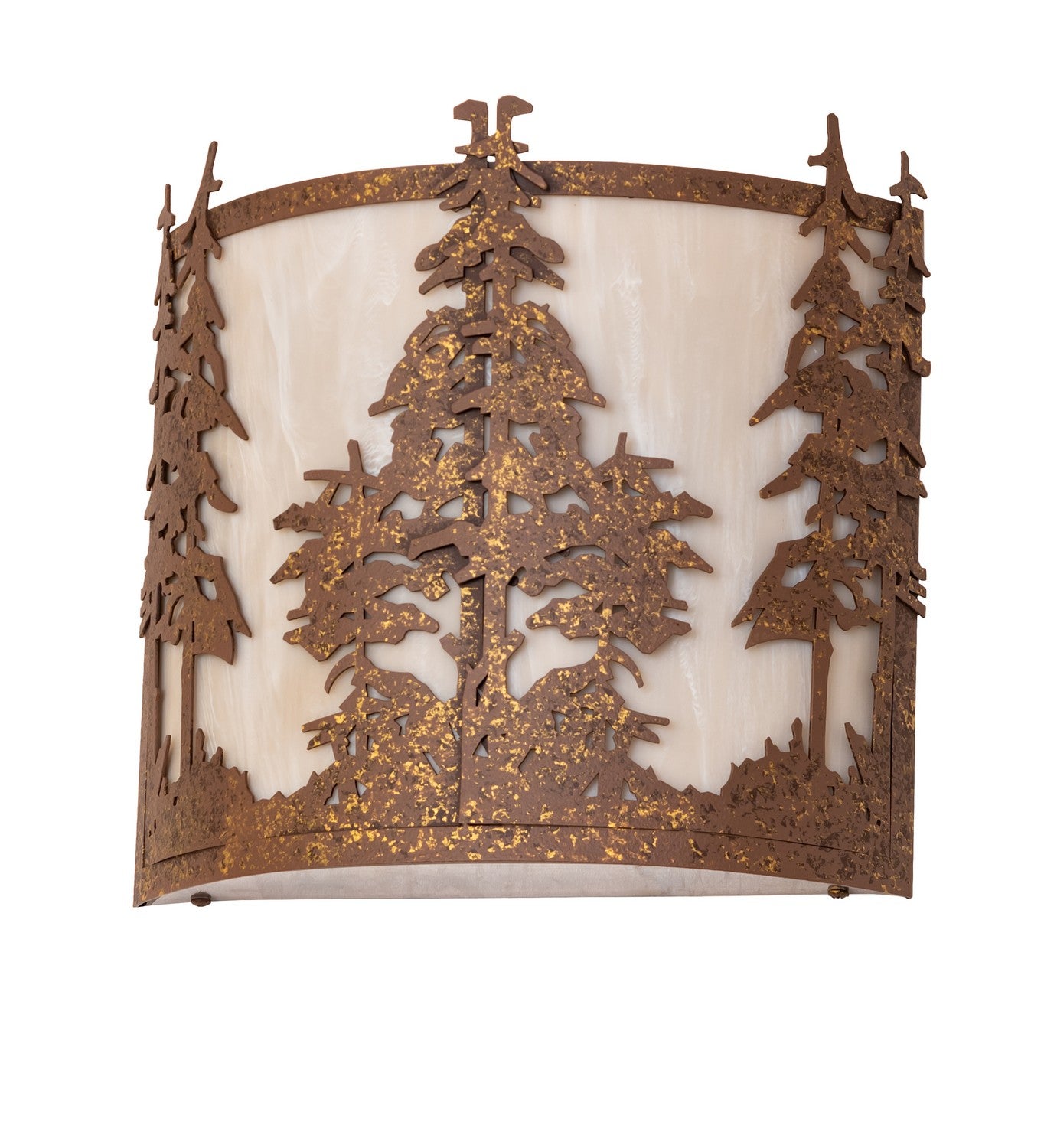 Meyda Tiffany - 274298 - Two Light Wall Sconce - Tall Pines - Pompeii Gold