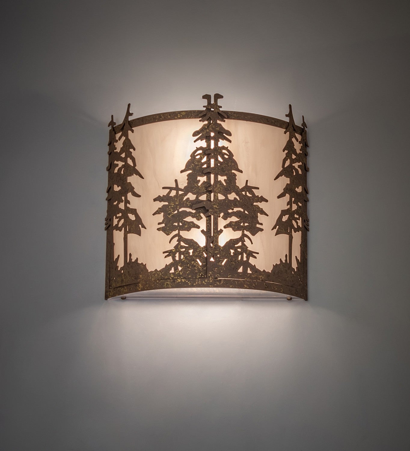 Meyda Tiffany - 274298 - Two Light Wall Sconce - Tall Pines - Pompeii Gold