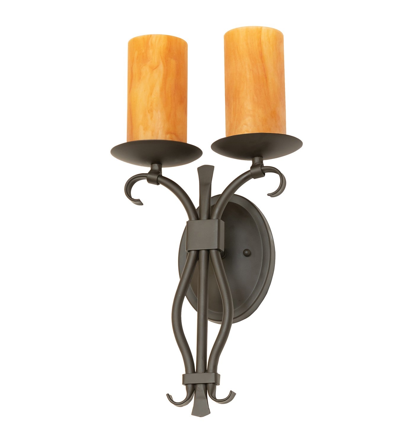 Meyda Tiffany - 275883 - Two Light Wall Sconce - Juliana - Oil Rubbed Bronze