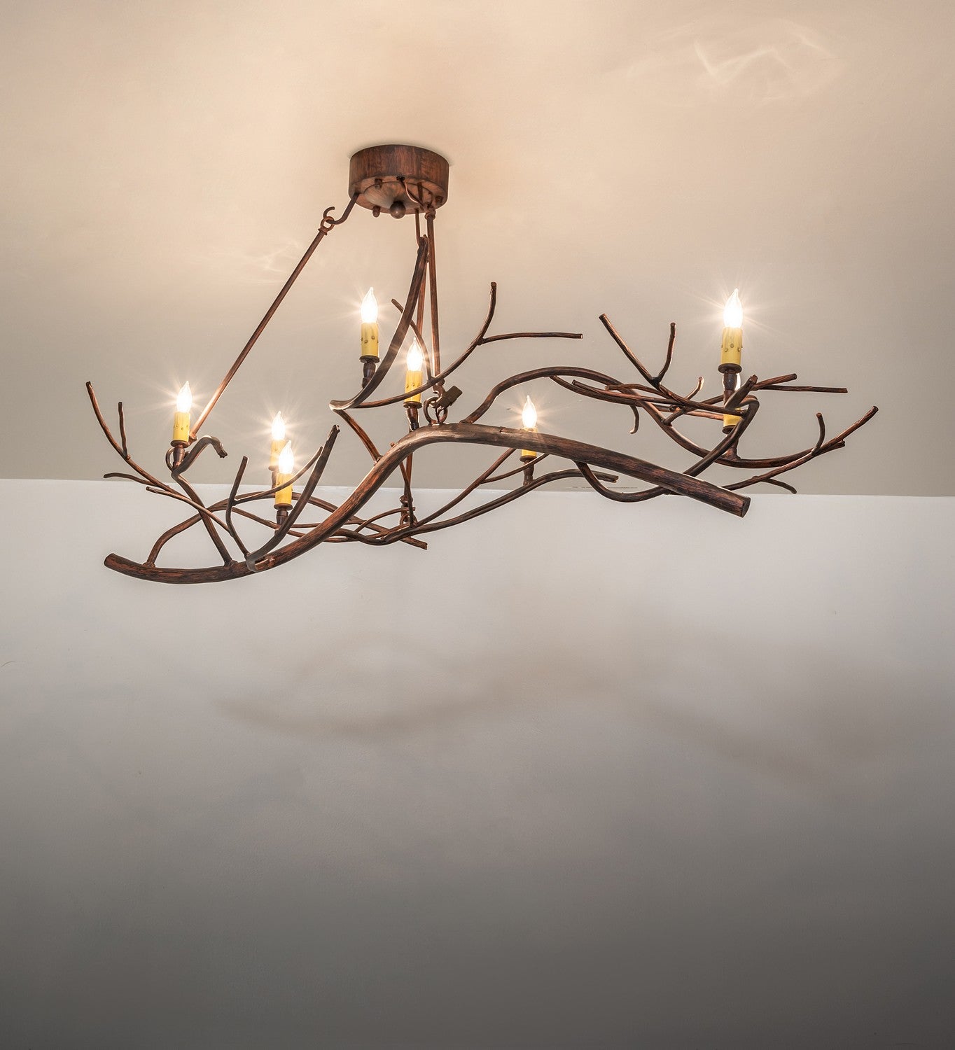 Meyda Tiffany - 276062 - Eight Light Chandelier - Winter Solstice - Driftwood Brown