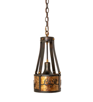 Meyda Tiffany - 277017 - One Light Mini Pendant - Personalized - Dark Burnished Antique Copper