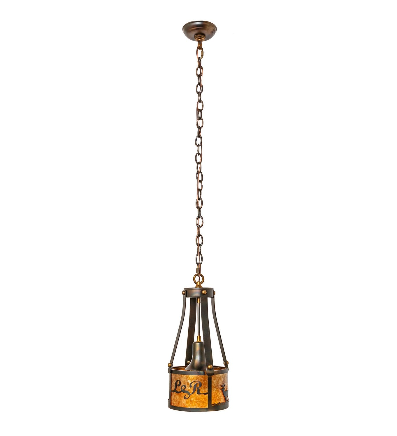 Meyda Tiffany - 277017 - One Light Mini Pendant - Personalized - Dark Burnished Antique Copper