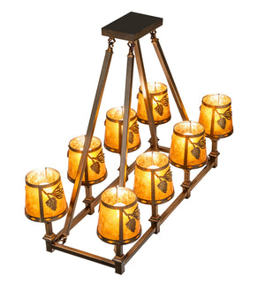 Meyda Tiffany - 279197 - Eight Light Chandelier - Balsam Pine - Antique Copper