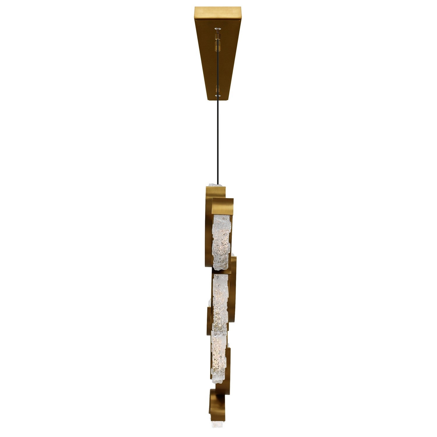 CWI Lighting - 1715P70-10-624 - LED Chandelier - Moon - Brass