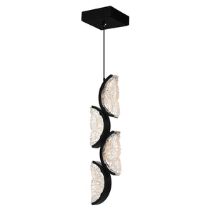 CWI Lighting - 1715P8-4-101 - LED Mini Pendant - Moon - Black