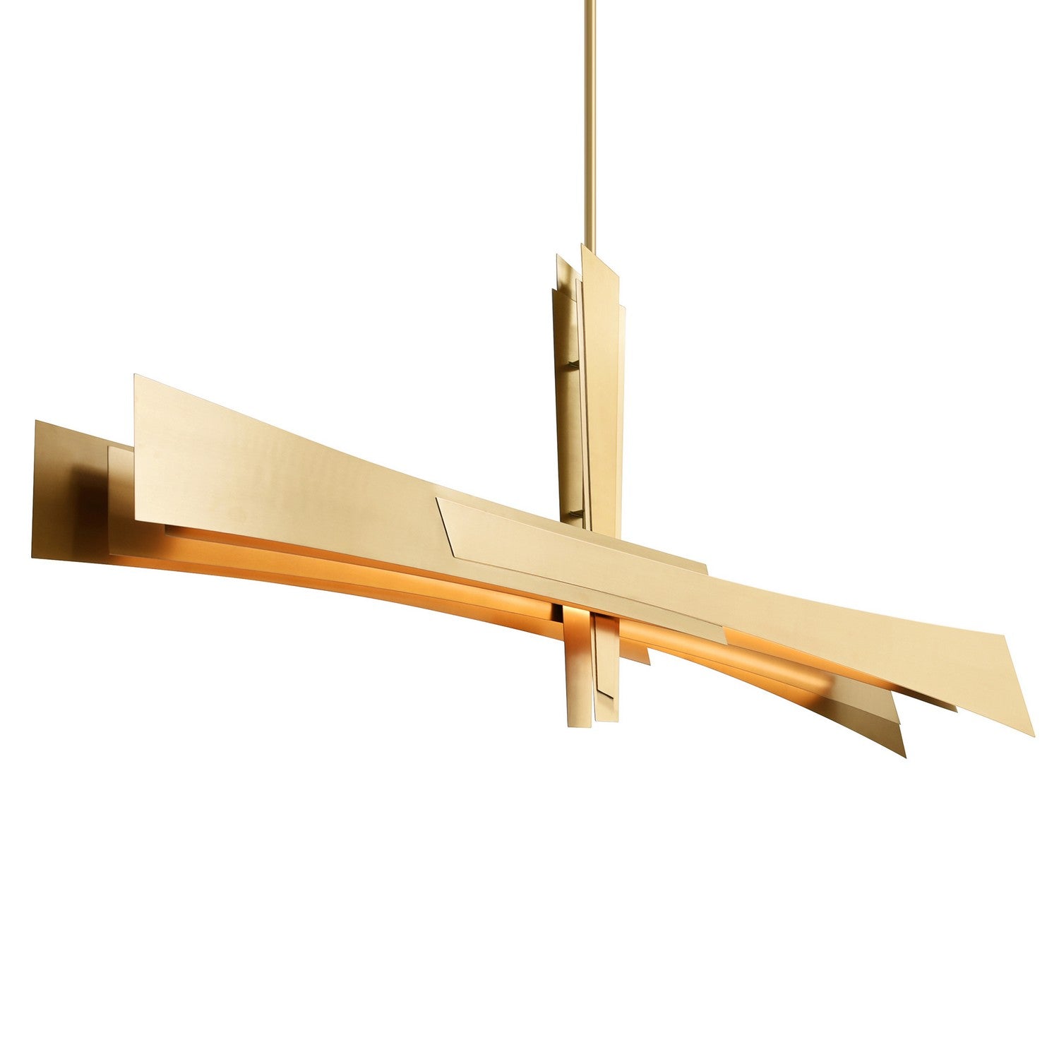 CWI Lighting - 1717P50-624 - LED Chandelier - Solara - Brass