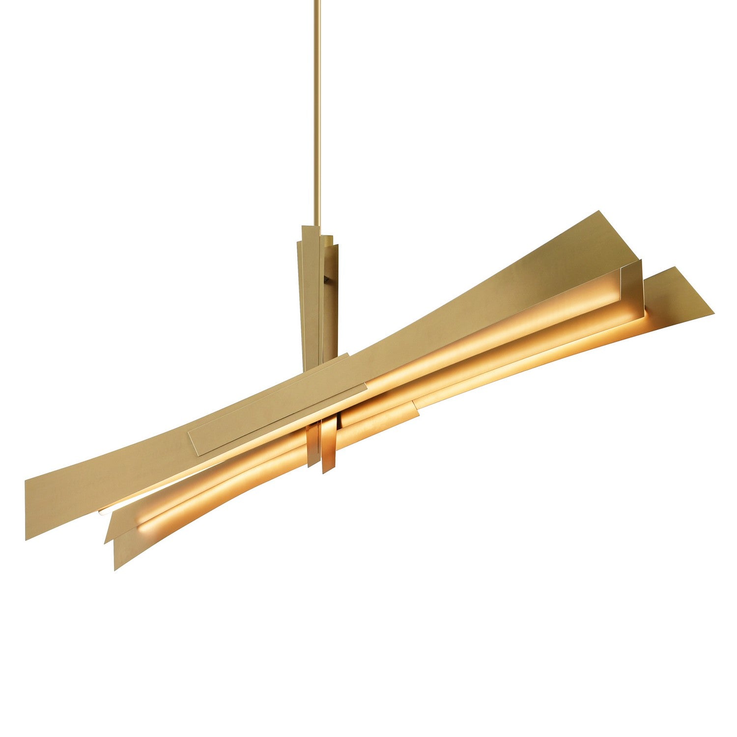 CWI Lighting - 1717P72-624 - LED Chandelier - Solara - Brass