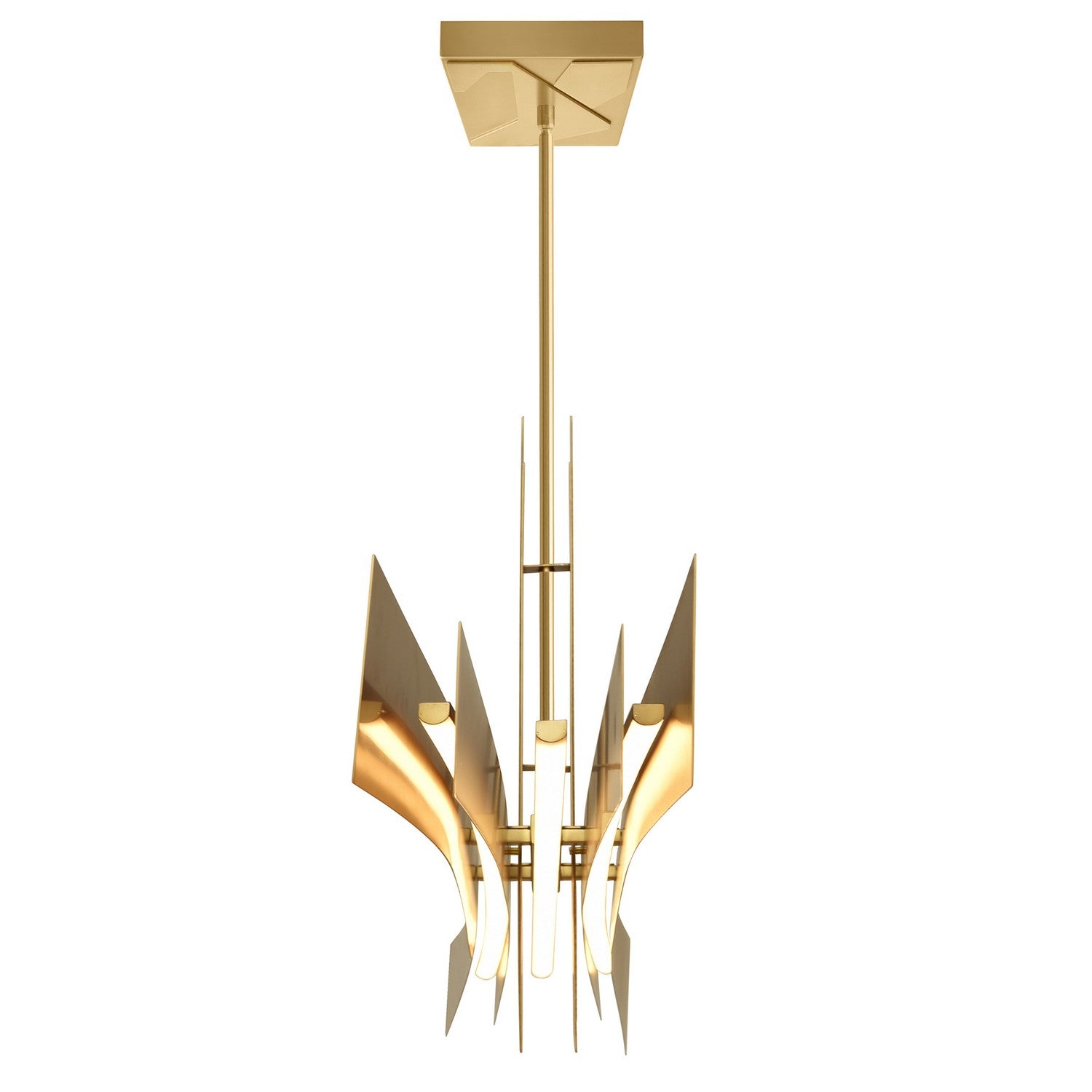 CWI Lighting - 1717P72-624 - LED Chandelier - Solara - Brass