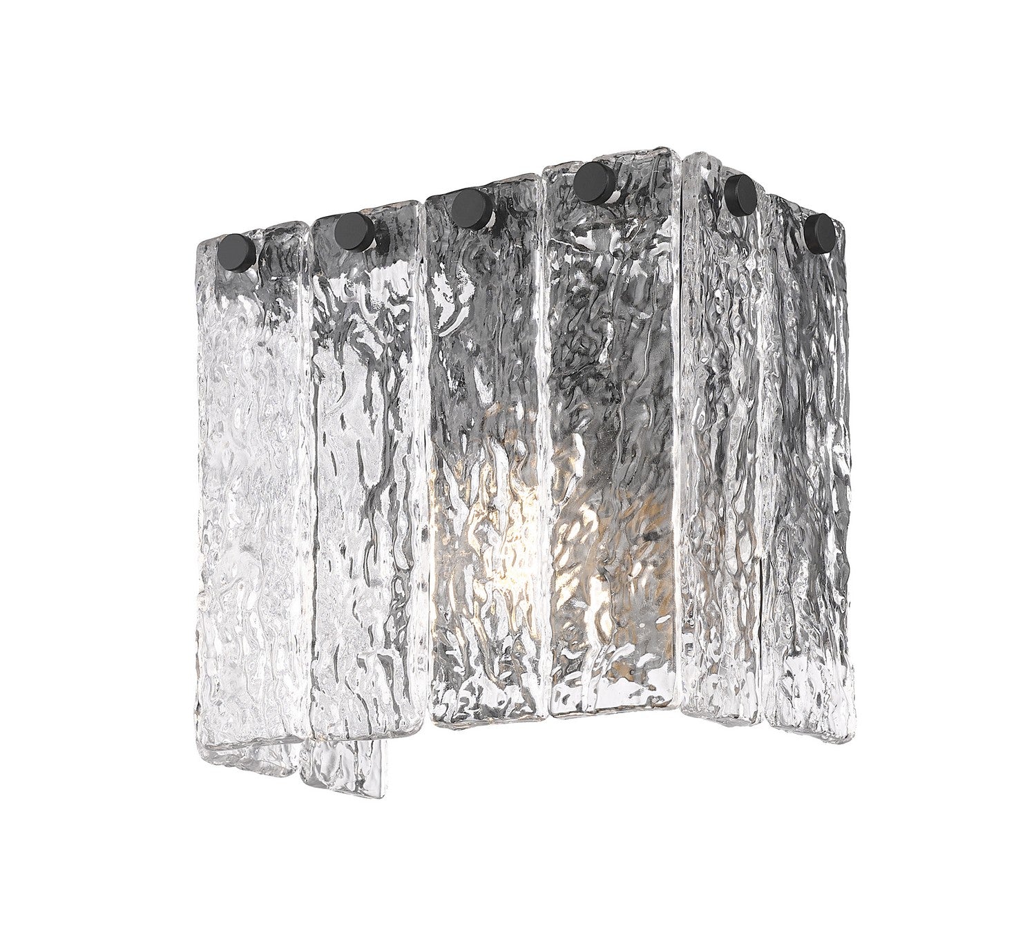 Z-Lite - 1943-1S-MB - One Light Wall Sconce - Glacier - Matte Black