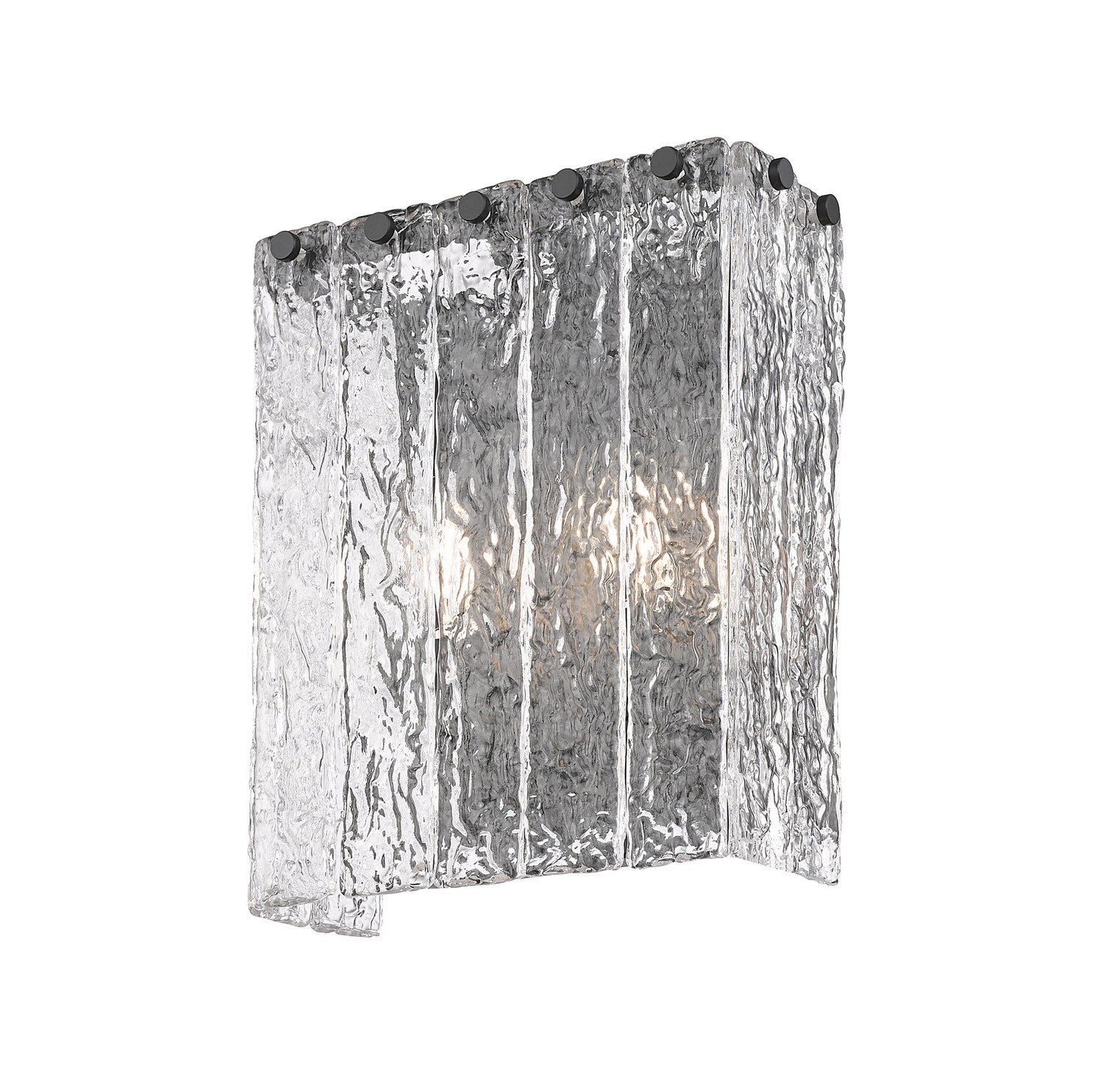 Z-Lite - 1943-2S-MB - Two Light Wall Sconce - Glacier - Matte Black