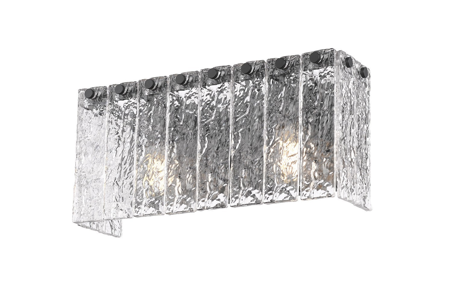 Z-Lite - 1943-2V-MB - Two Light Vanity - Glacier - Matte Black