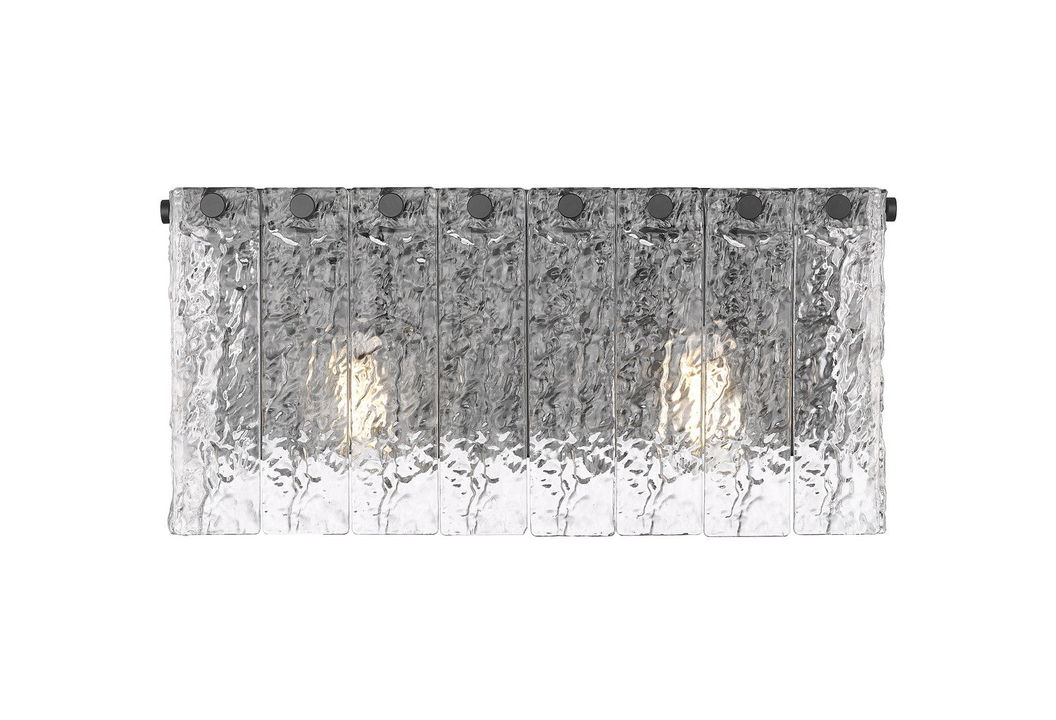 Z-Lite - 1943-2V-MB - Two Light Vanity - Glacier - Matte Black