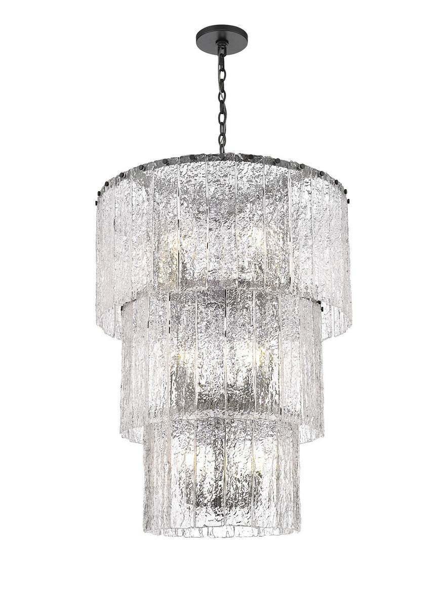 Z-Lite - 1943-36MB - 12 Light Chandelier - Glacier - Matte Black