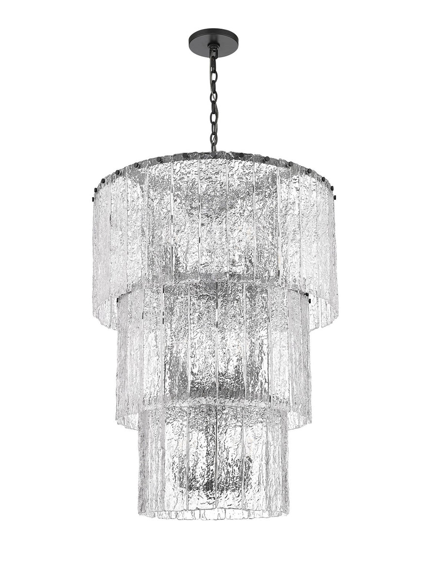 Z-Lite - 1943-36MB - 12 Light Chandelier - Glacier - Matte Black