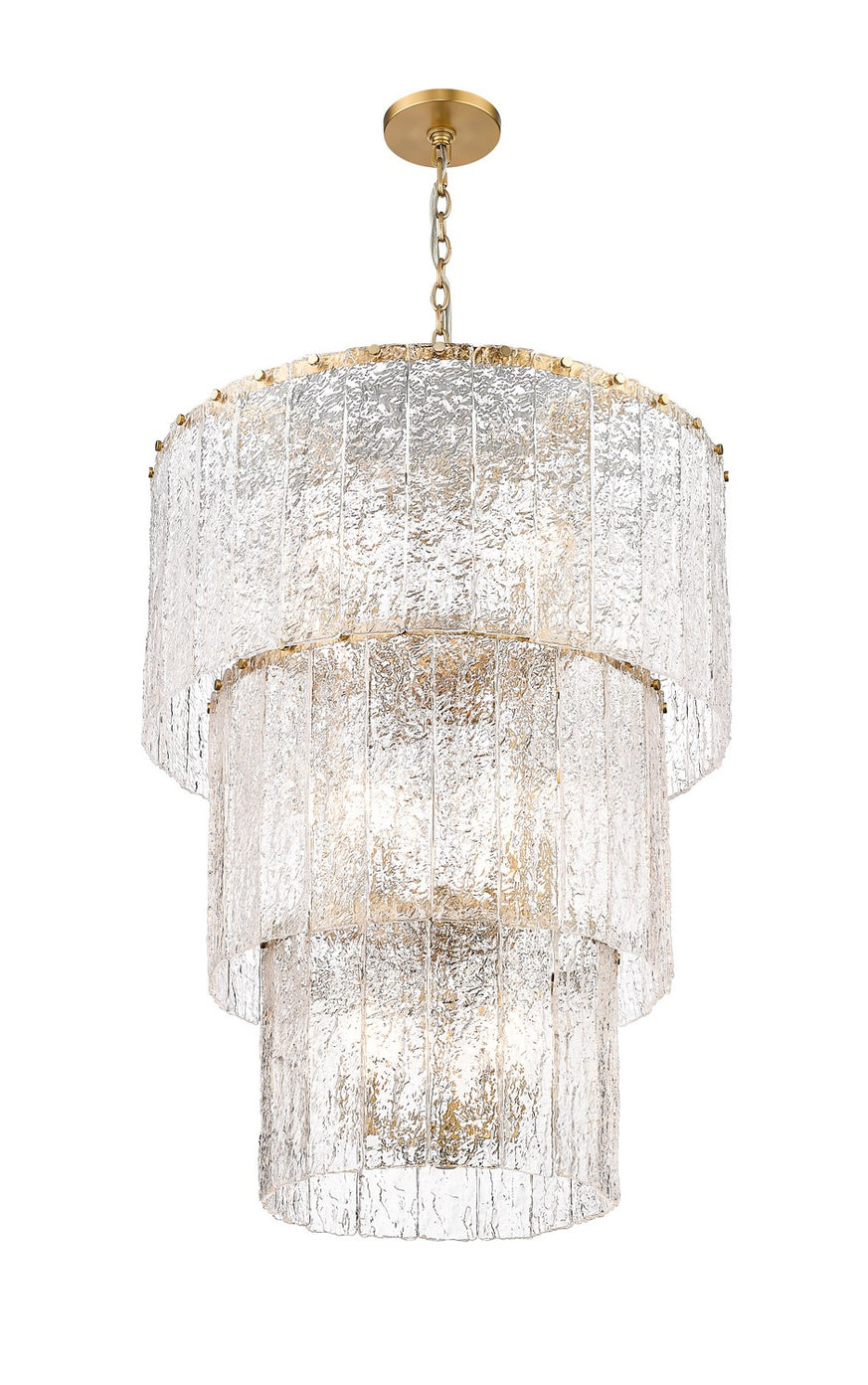 Z-Lite - 1943-36MGLD - 12 Light Chandelier - Glacier - Modern Gold