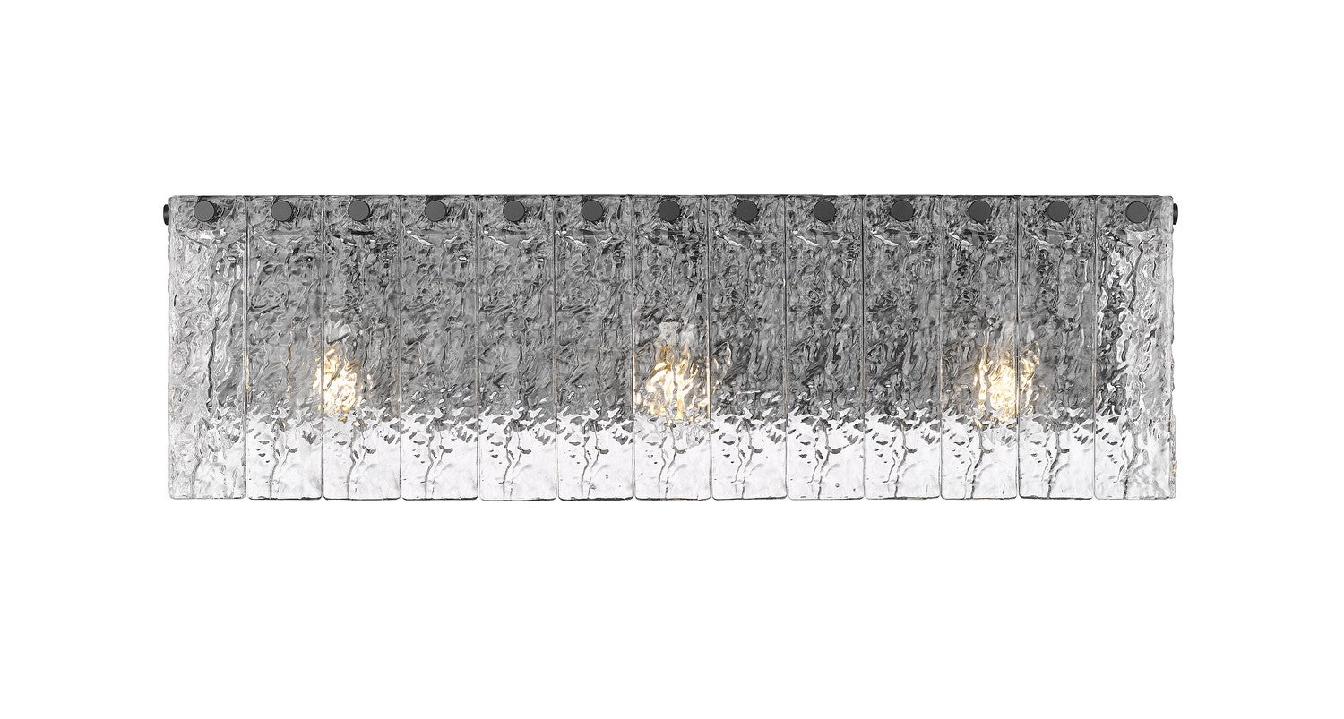 Z-Lite - 1943-3V-MB - Three Light Vanity - Glacier - Matte Black