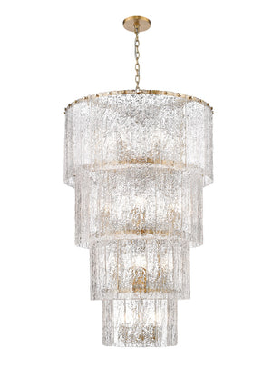 Z-Lite - 1943-48MGLD - 18 Light Chandelier - Glacier - Modern Gold