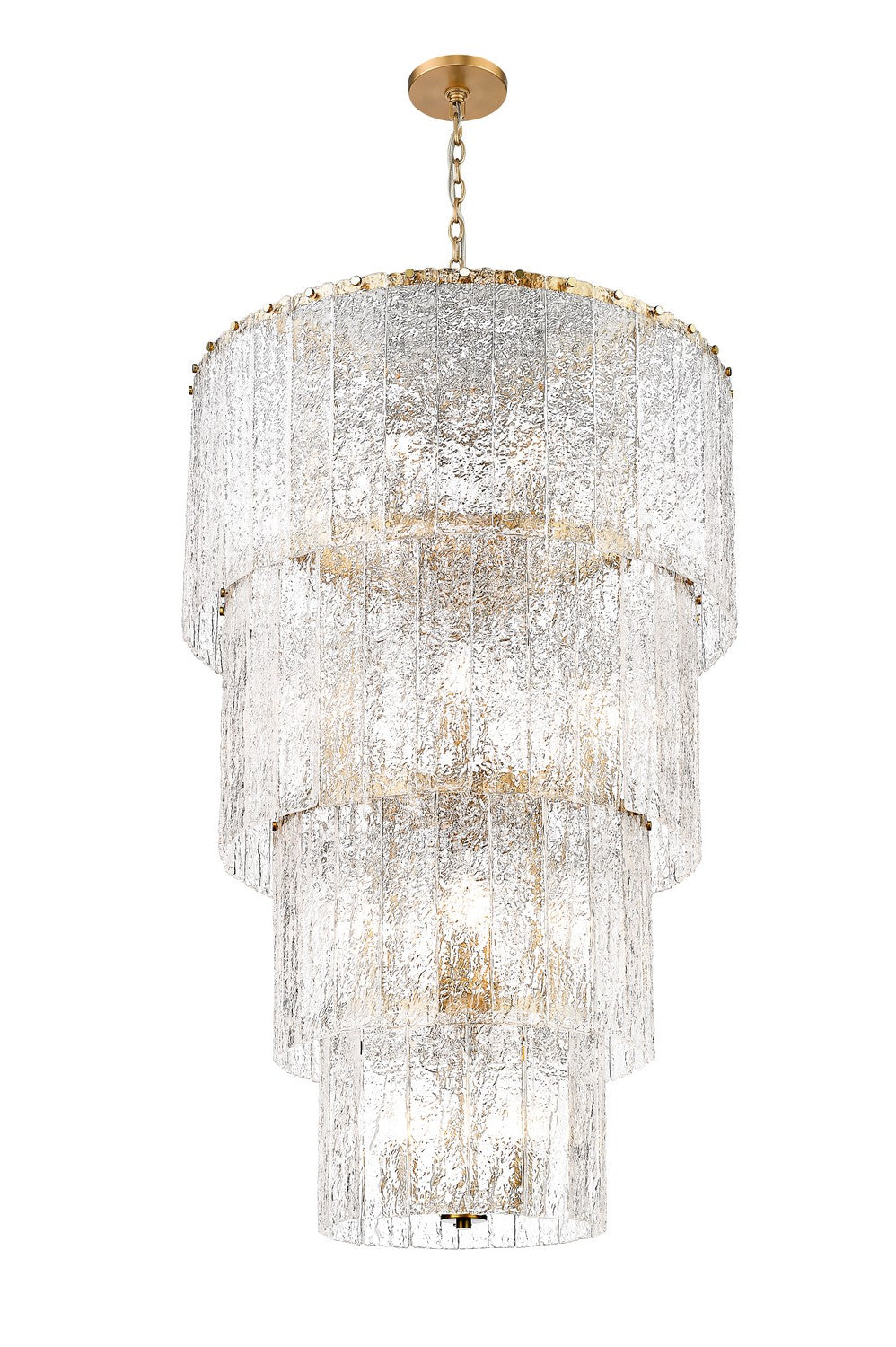 Z-Lite - 1943-48MGLD - 18 Light Chandelier - Glacier - Modern Gold