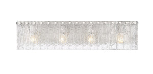 Z-Lite - 1943-4V-BN - Four Light Vanity - Glacier - Brushed Nickel
