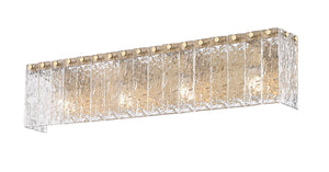 Z-Lite - 1943-4V-MGLD - Four Light Vanity - Glacier - Modern Gold