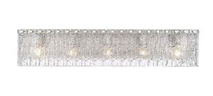 Z-Lite - 1943-5V-BN - Five Light Vanity - Glacier - Brushed Nickel