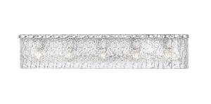 Z-Lite - 1943-5V-CH - Five Light Vanity - Glacier - Chrome