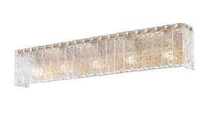 Z-Lite - 1943-5V-MGLD - Five Light Vanity - Glacier - Modern Gold