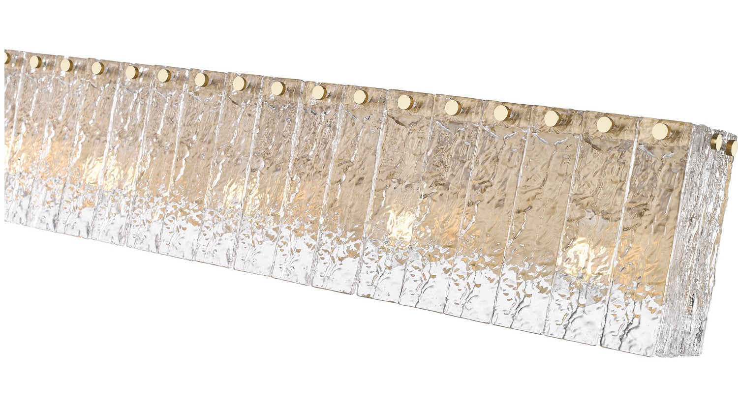 Z-Lite - 1943-5V-MGLD - Five Light Vanity - Glacier - Modern Gold