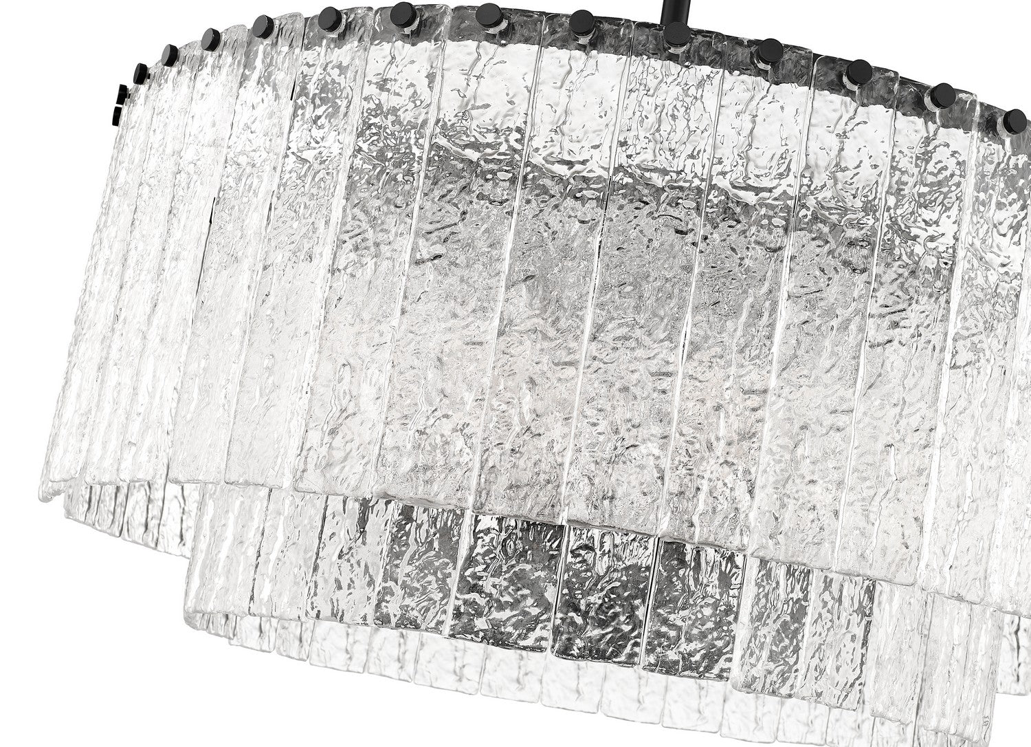 Z-Lite - 1943P26-2-MB - Ten Light Pendant - Glacier - Matte Black