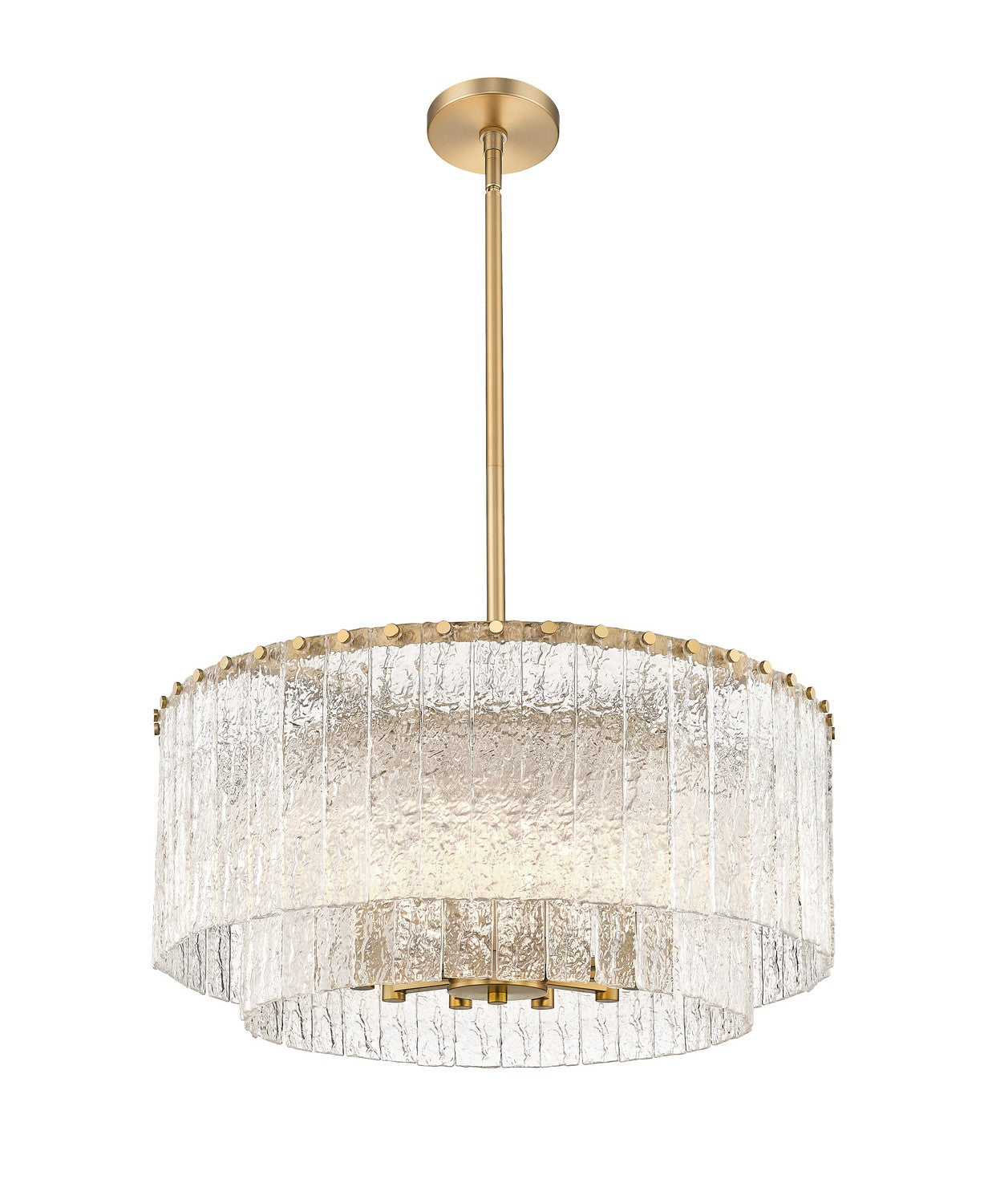 Z-Lite - 1943P26-2-MGLD - Ten Light Pendant - Glacier - Modern Gold