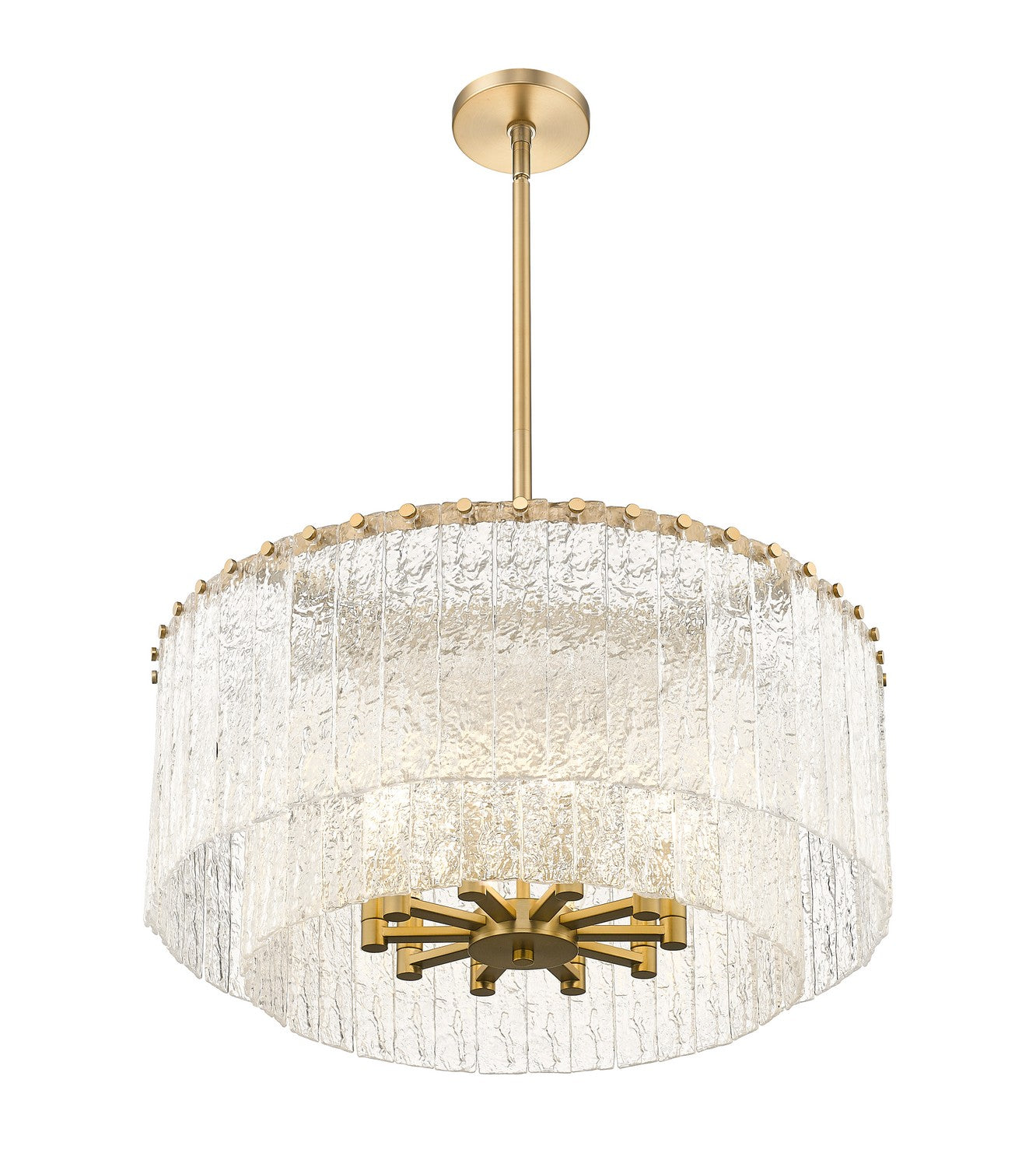 Z-Lite - 1943P26-2-MGLD - Ten Light Pendant - Glacier - Modern Gold
