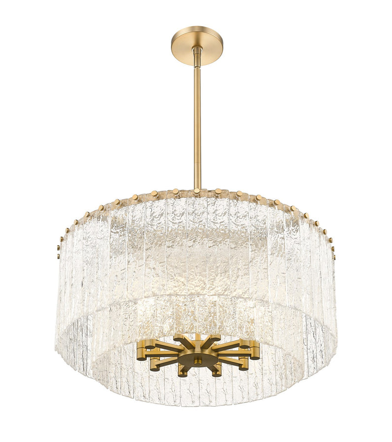 Z-Lite - 1943P26-2-MGLD - Ten Light Pendant - Glacier - Modern Gold