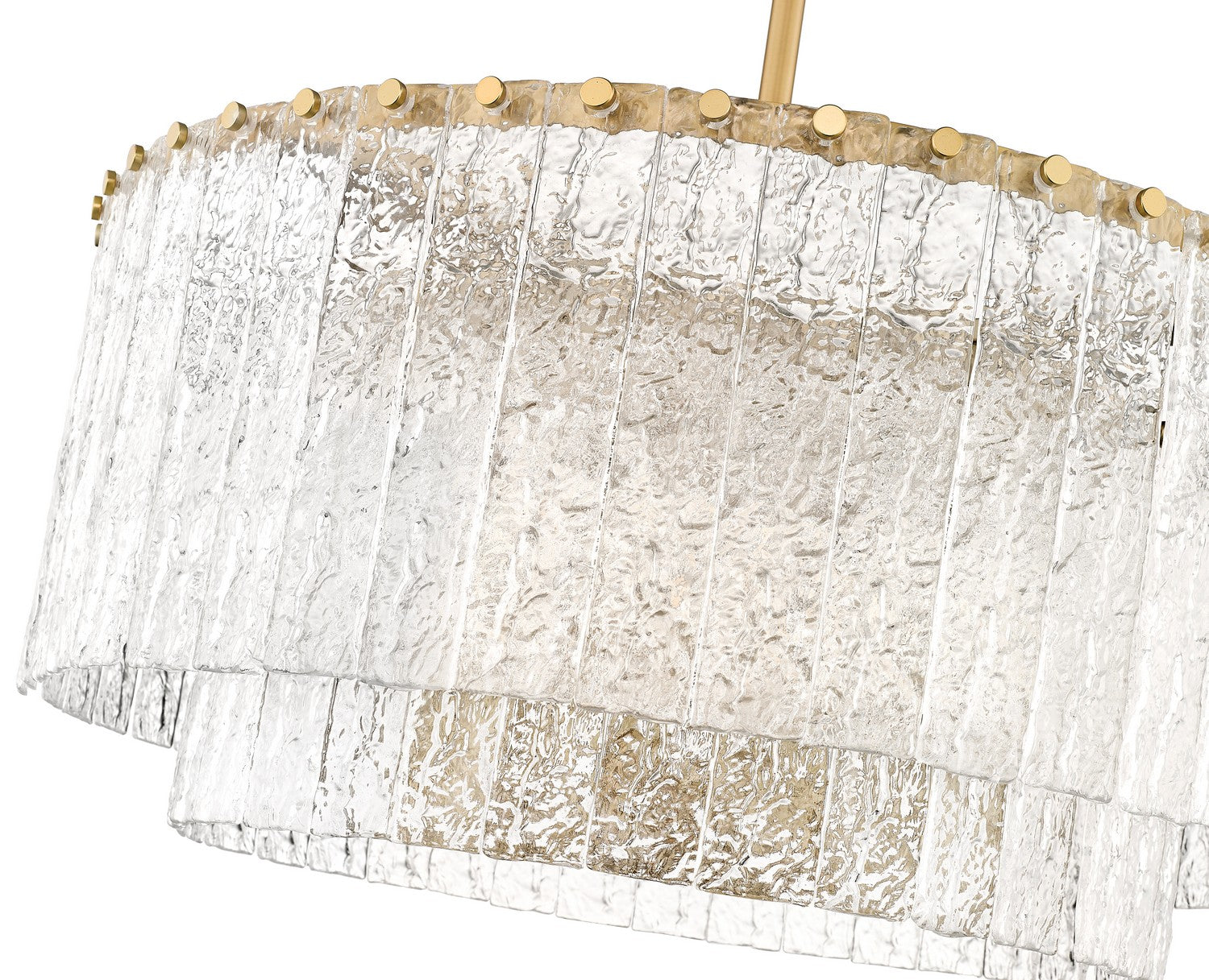 Z-Lite - 1943P26-2-MGLD - Ten Light Pendant - Glacier - Modern Gold