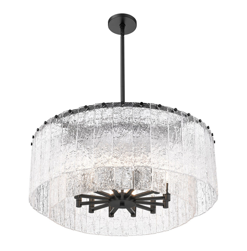 Z-Lite - 1943P32-2-MB - 12 Light Pendant - Glacier - Matte Black