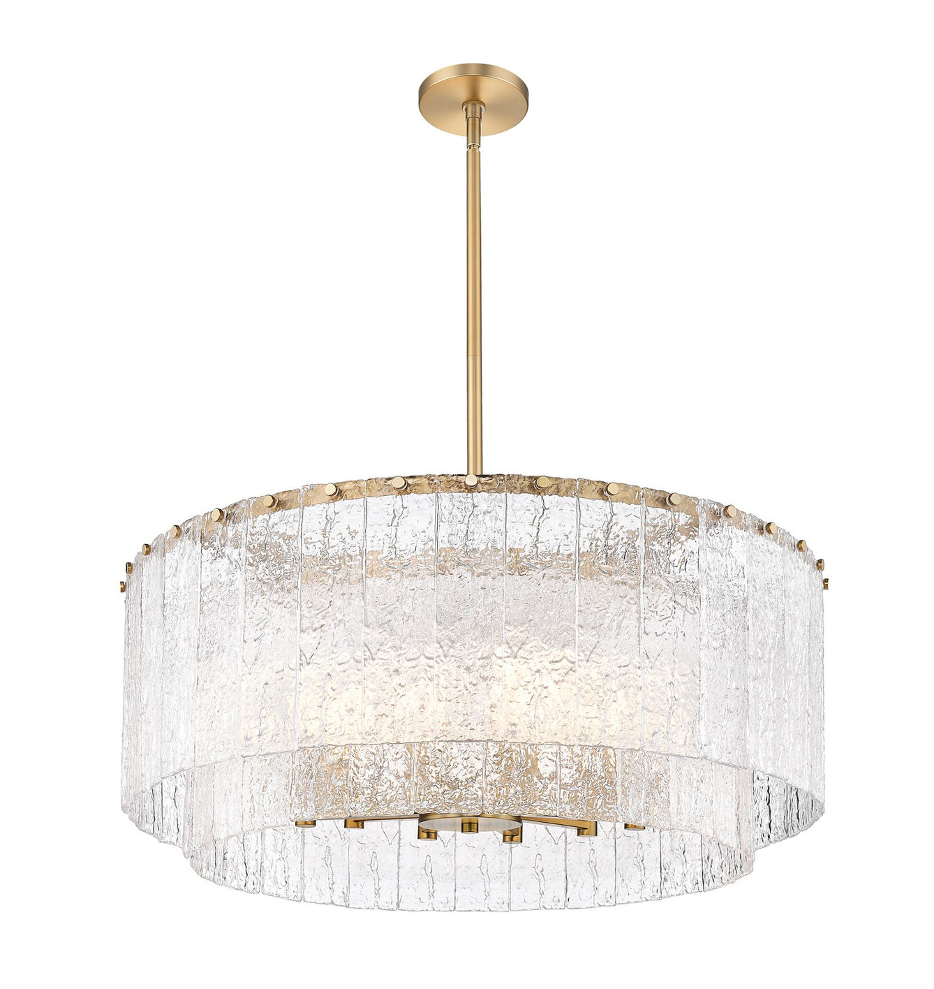 Z-Lite - 1943P32-2-MGLD - 12 Light Pendant - Glacier - Modern Gold