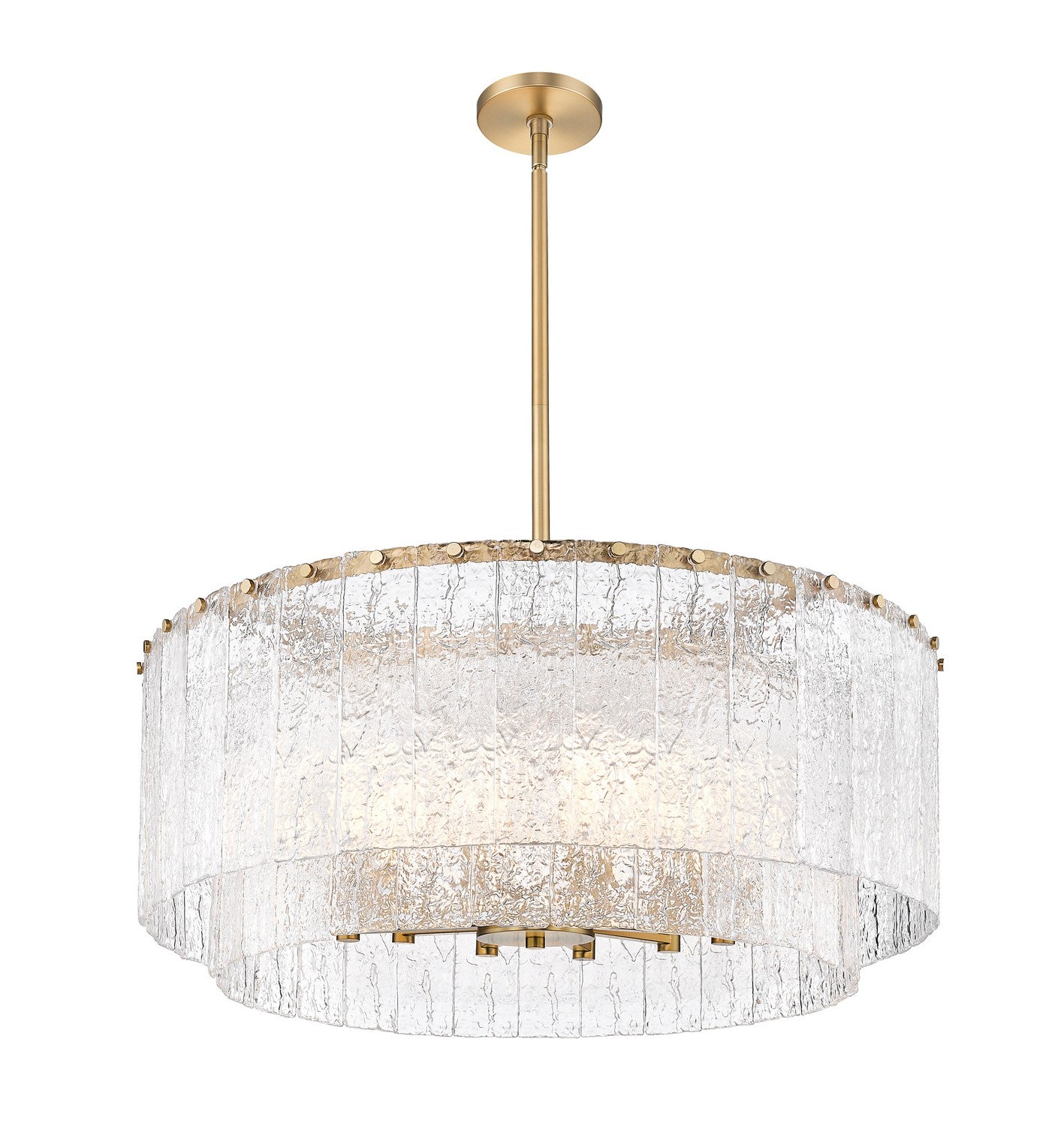 Z-Lite - 1943P32-2-MGLD - 12 Light Pendant - Glacier - Modern Gold