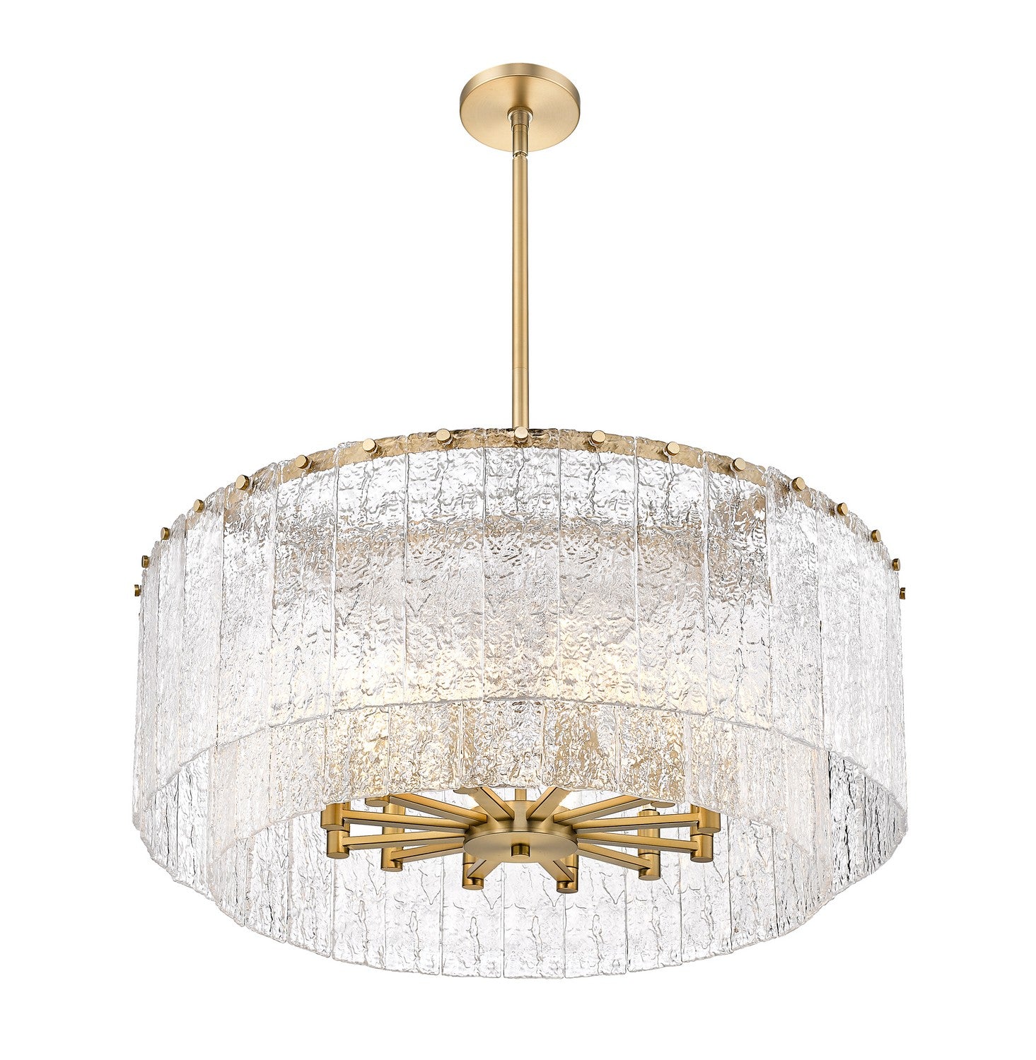 Z-Lite - 1943P32-2-MGLD - 12 Light Pendant - Glacier - Modern Gold