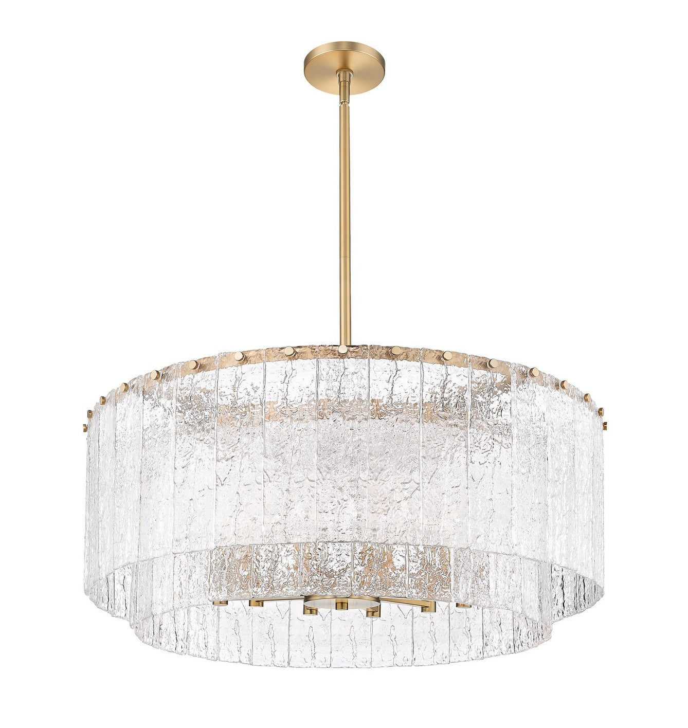 Z-Lite - 1943P32-2-MGLD - 12 Light Pendant - Glacier - Modern Gold