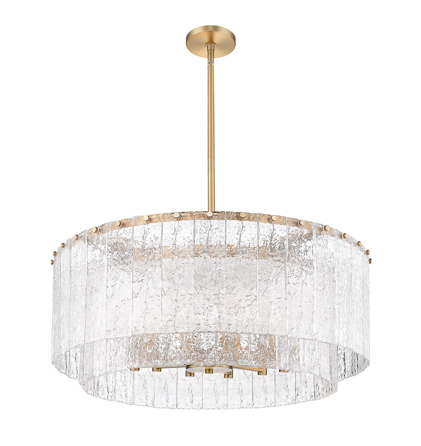 Z-Lite - 1943P32-2-MGLD - 12 Light Pendant - Glacier - Modern Gold