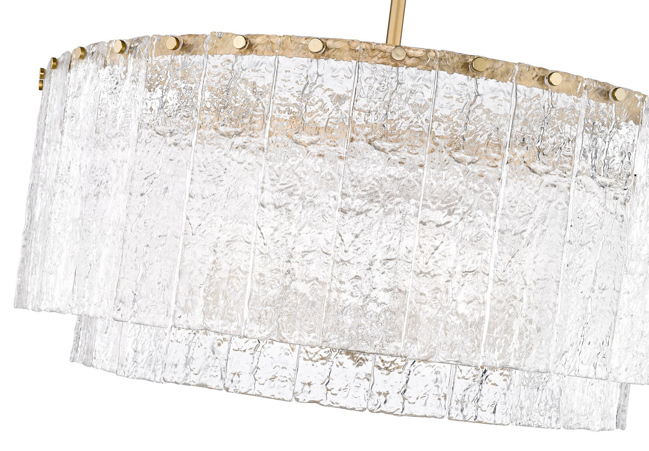 Z-Lite - 1943P32-2-MGLD - 12 Light Pendant - Glacier - Modern Gold