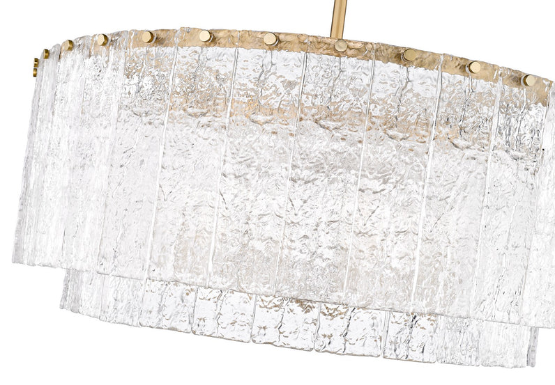 Z-Lite - 1943P32-2-MGLD - 12 Light Pendant - Glacier - Modern Gold