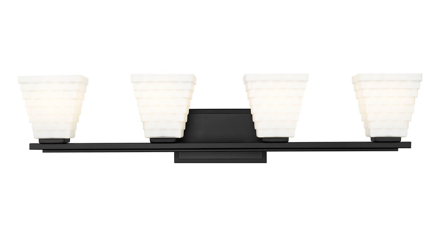 Z-Lite - 7514-4V-MB - Four Light Vanity - Annalise - Matte Black