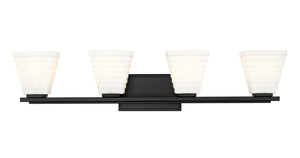 Z-Lite - 7514-4V-MB - Four Light Vanity - Annalise - Matte Black