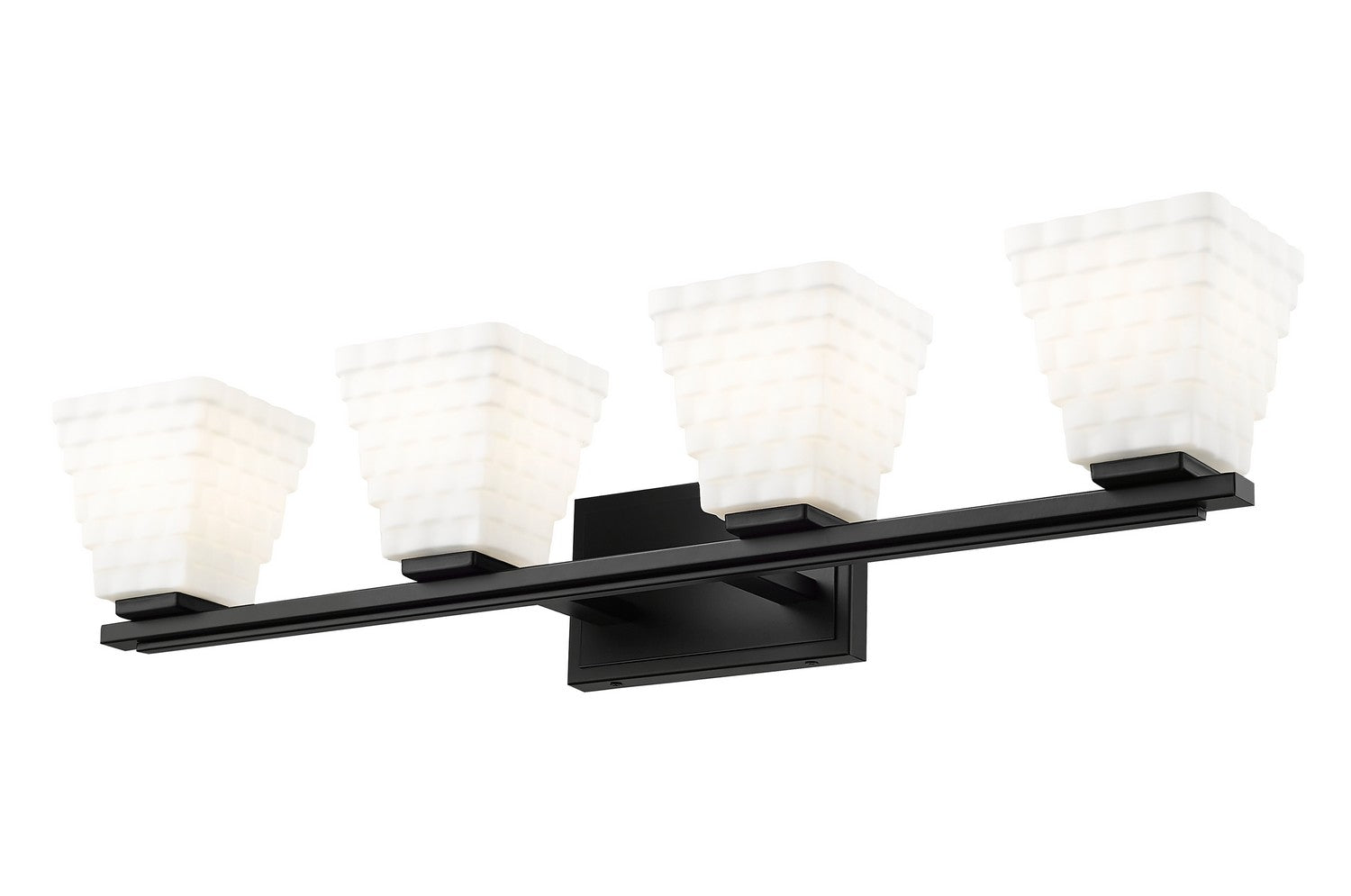 Z-Lite - 7514-4V-MB - Four Light Vanity - Annalise - Matte Black