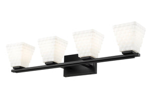 Z-Lite - 7514-4V-MB - Four Light Vanity - Annalise - Matte Black