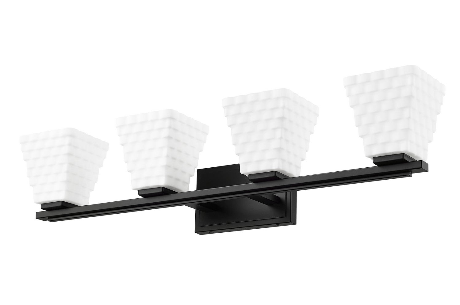 Z-Lite - 7514-4V-MB - Four Light Vanity - Annalise - Matte Black